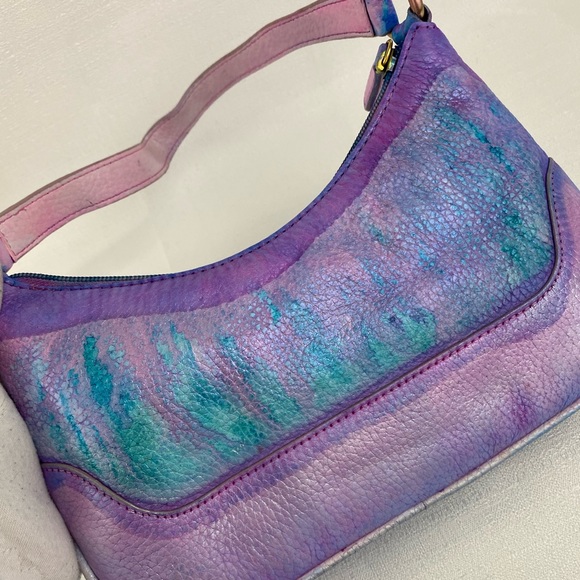 Recycled Riot brass circles bag - Picture 3 of 8